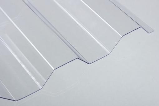 Lichtplatten PVC 1,0mm 70/18 Trapezprofil Sollux klar 