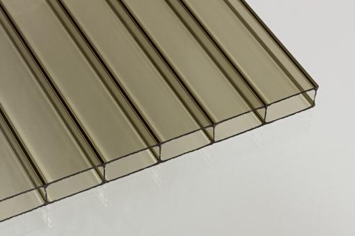 Doppelstegplatten Acrylglas 16mm bronze 