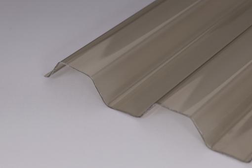 Lichtplatten PVC 1,0mm 70/18 Trapezprofil Sollux bronze 